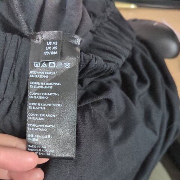 NWT Free People Mexicali Maxi Off-The-Shoulder Jumpsuit Black Size XS Oversized - Picture 9 of 9